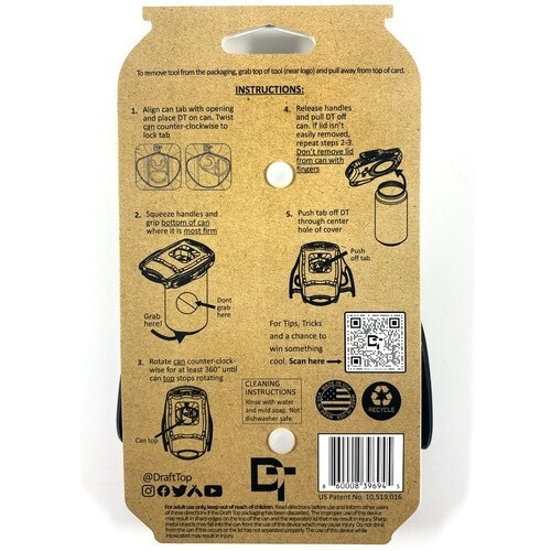 The Draft Top® LIFT | Beverage Can Top Remover - Full Aroma - Turns Can into Cup