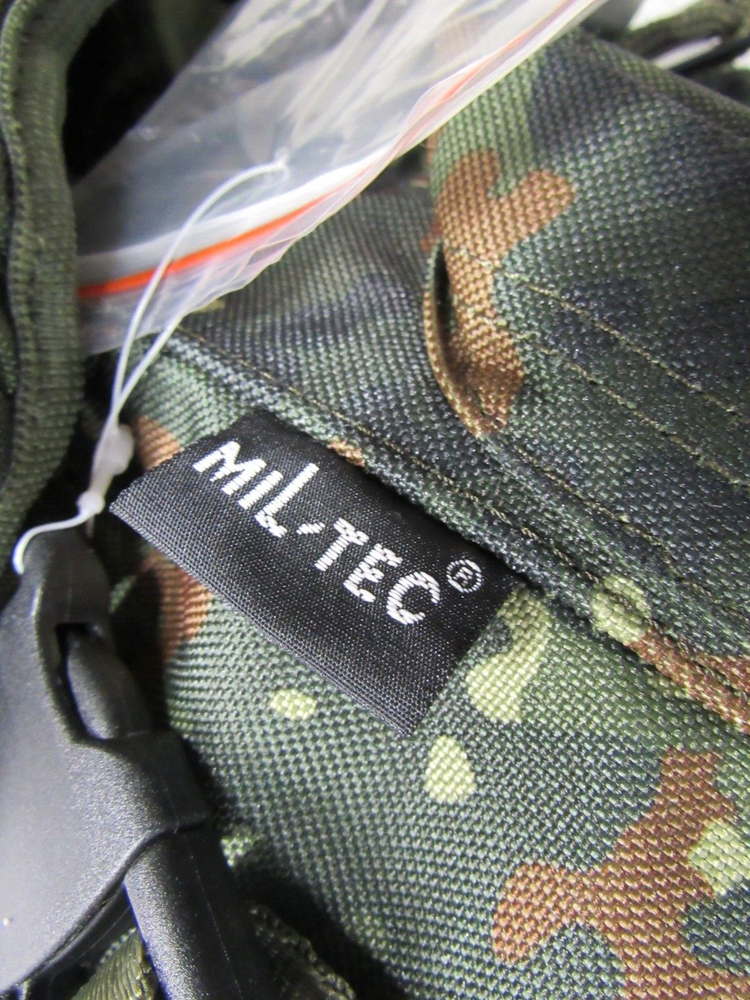 STURM Mil-Tec German Flecktarn Camo Pattern Combat Pack Rucksack with Straps