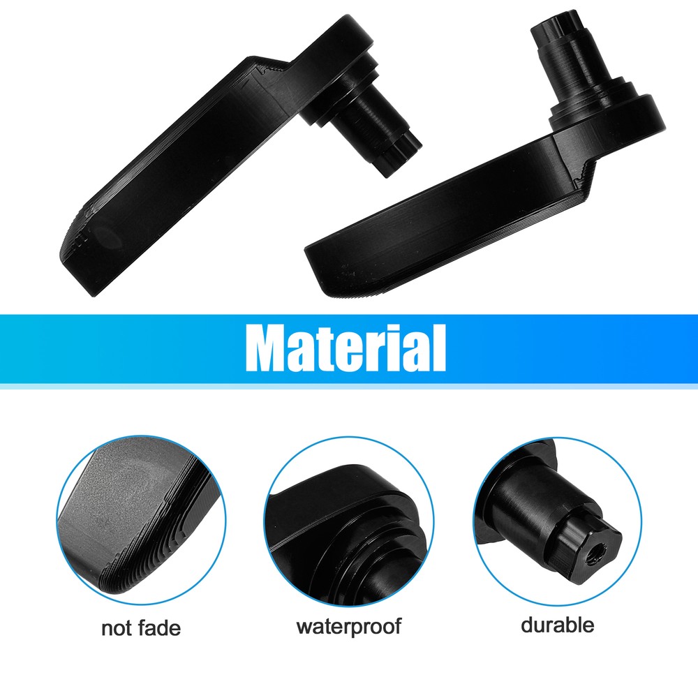 Motorcycle Saddle Bag Latch Handle Lever TWO Custom for Harley-Davidson Black