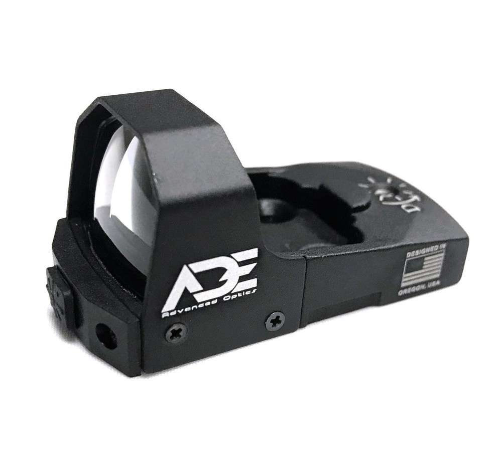 ADE Advanced Optics RD3-006B Mini Reflex Micro Green Dot Sight, 3 MOA, Black