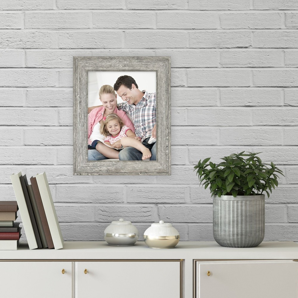 Mainstays 5x7 Rustic Gray Decorative Tabletop Picture Frame