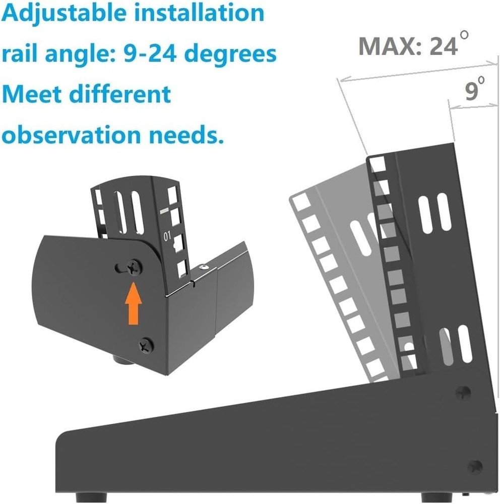 Non-Slip 4U Desktop Rack - Secure and Durable Frame for Networking Equipment
