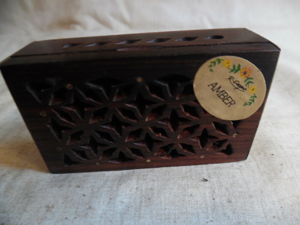 Box With Amber Incense With Ganesh On The Back