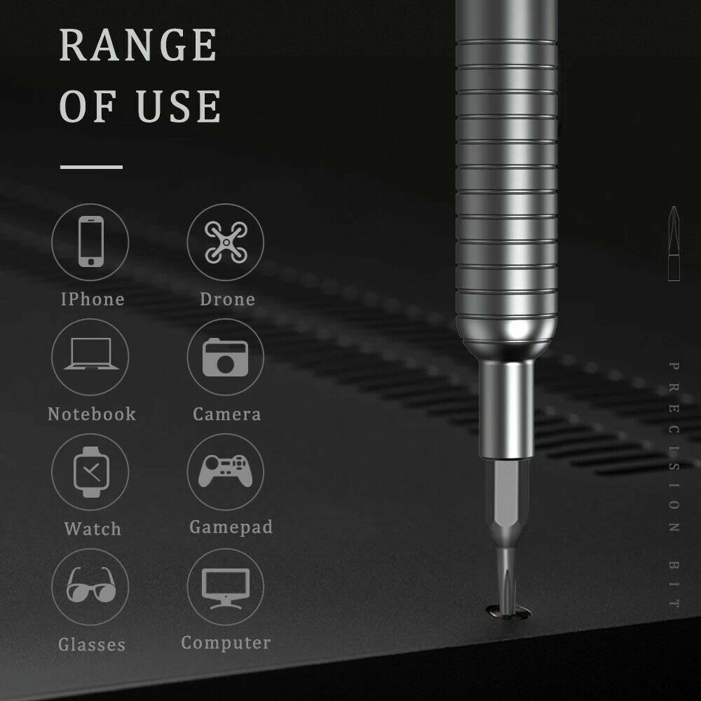 30-Piece Precision Screwdriver w/ Bits Computer Laptop PC Macbook iMac Tool Set