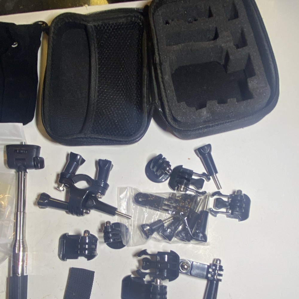 GoPro Hero Accessory Bundle, Mounts, Straps, Case, Adjustable, Tripod Mount