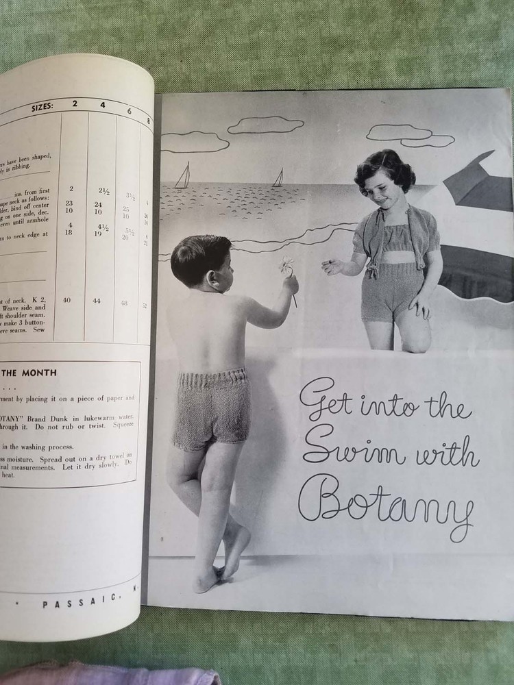 Vintage BOTANY MILLS PATTERN BOOK