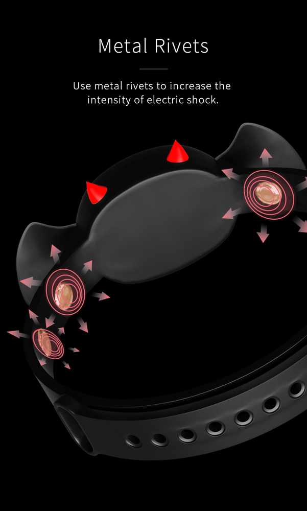 Electro Collar Electric-Stim Devil App Remote Control Bondage Neck Collar Shock