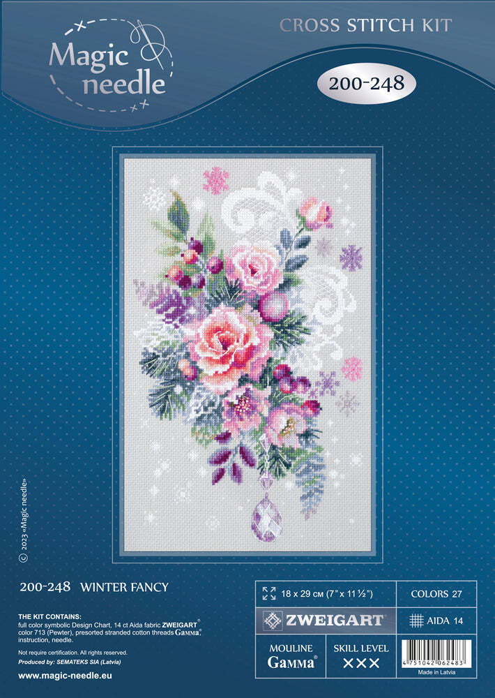 Magic Needle Counted Cross-Stitch Kit Winter Fancy 200-248