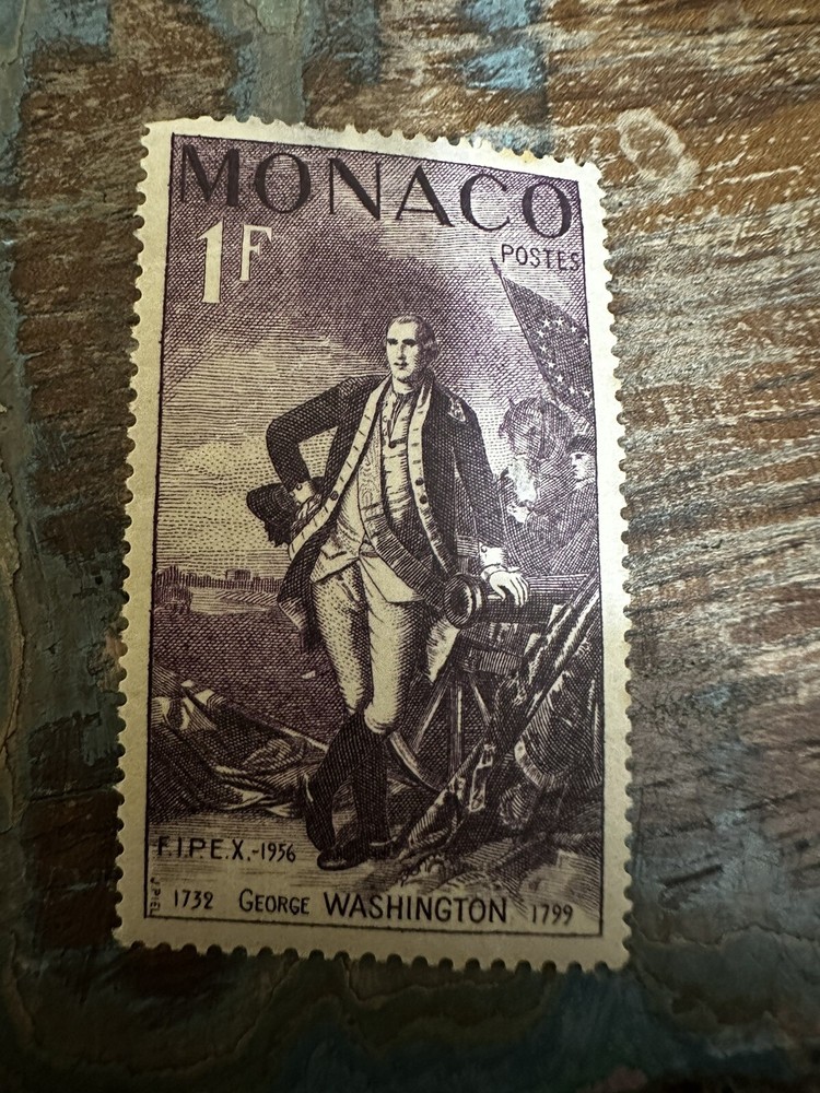 Monaco George Washington stamp Vintage