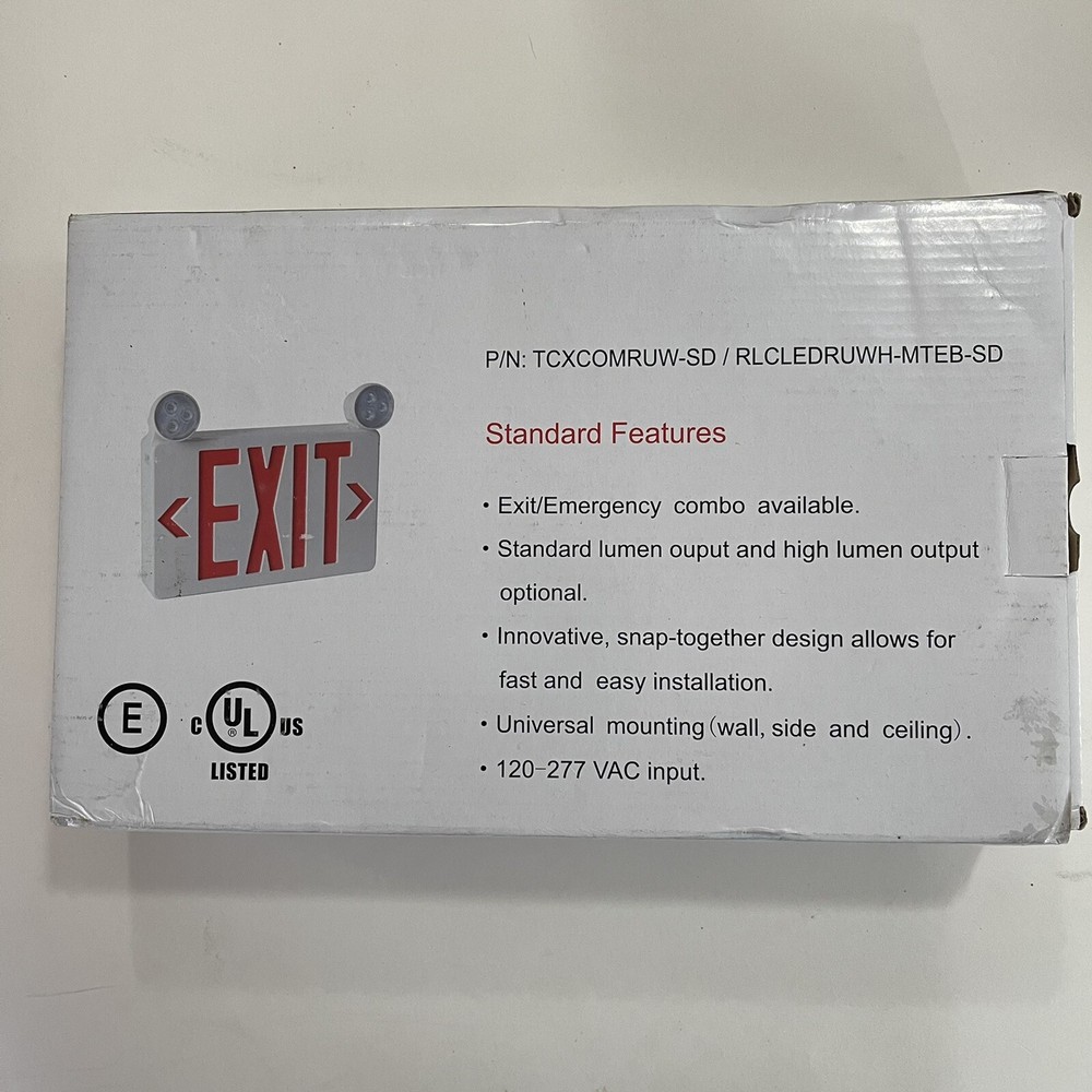 light up exit sign emergency exit sign standard lumens nob