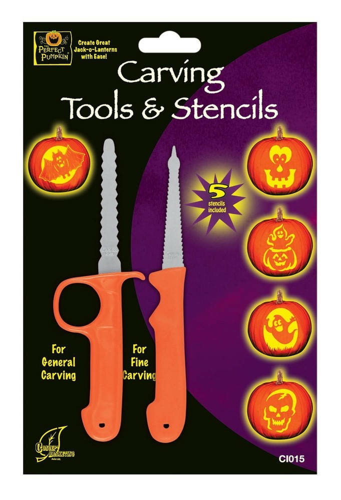 Halloween The Perfect Pumpkin Carving Tools & Stencils Set