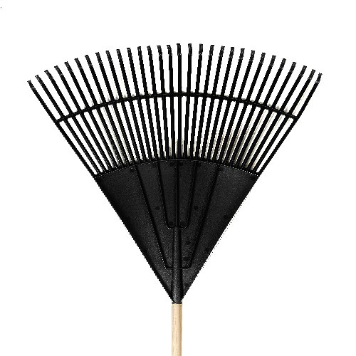 30-inch Wood and Poly Leaf Rake