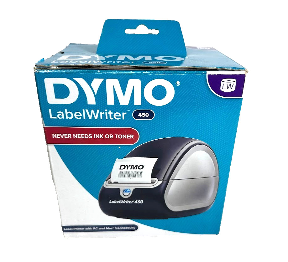 Dymo LabelWriter 450 1752264 Label Printer  - Black/Silver - Tested