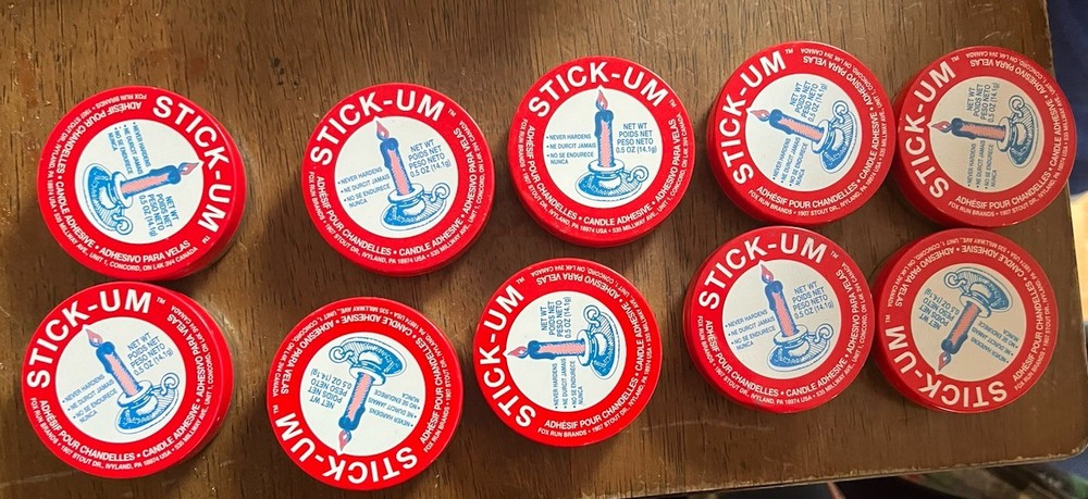 Fox Run Stick-Um Candle Adhesive 10 Pack