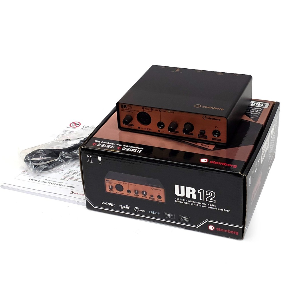 Yamaha Steinberg USB Audio Interface Black/Copper UR12B
