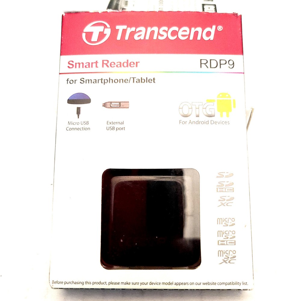 Transcend Smart Reader RDP9 for Smartphone & Tablet with USB-C Adapter