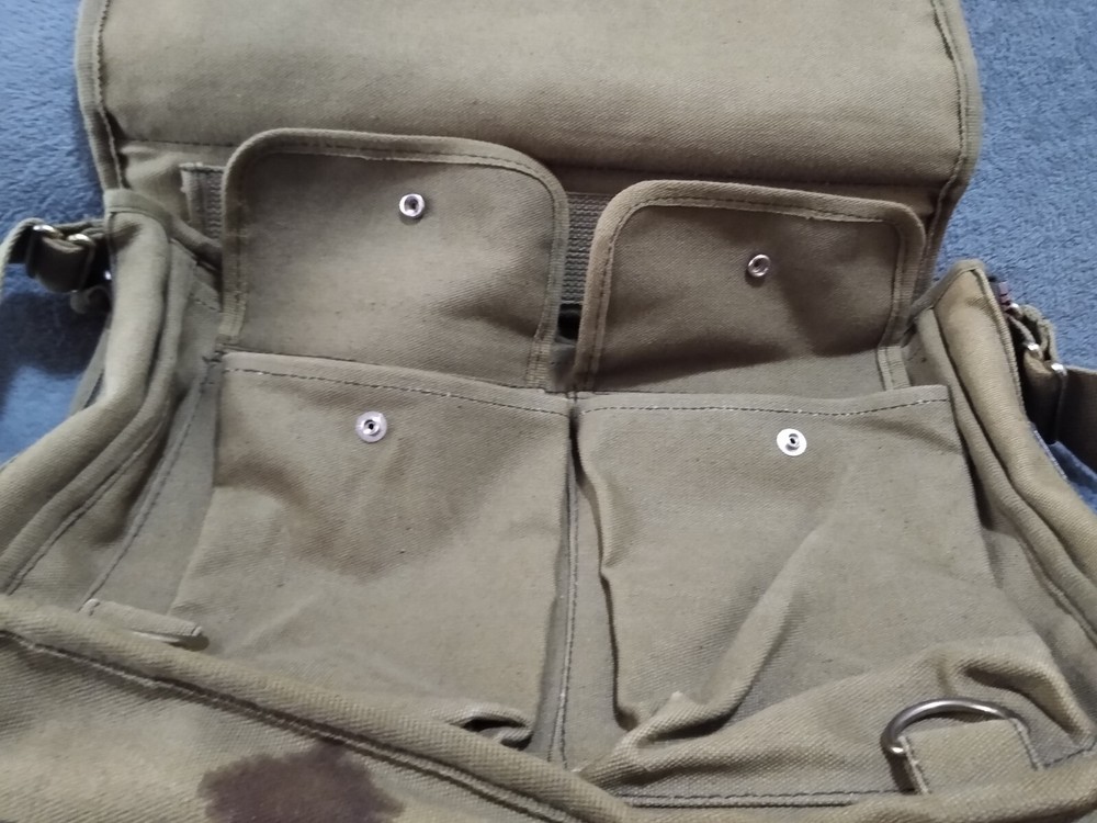vintage military messenger bag canvas