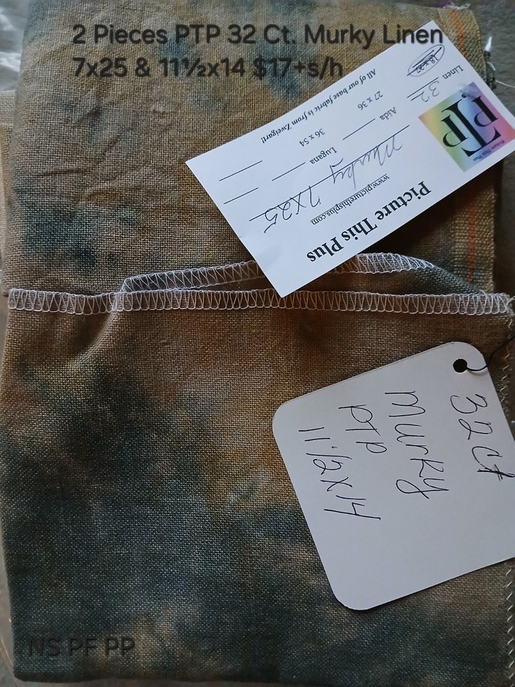 2 Pieces 32 Count Murky Linen-Weeks Dye Works