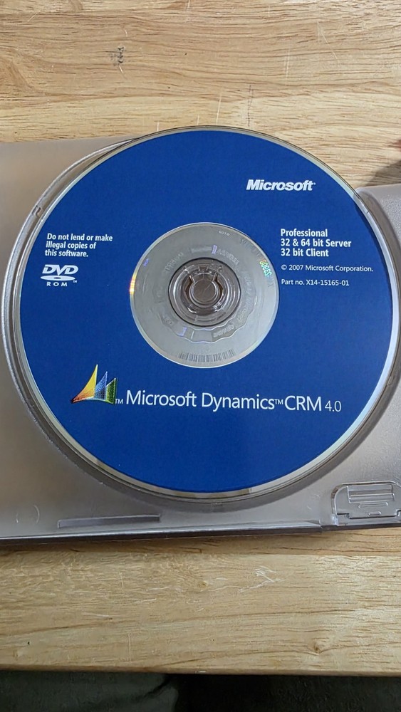 Microsoft Dynamics CRM 4.0 English Disk Kit (Tested)