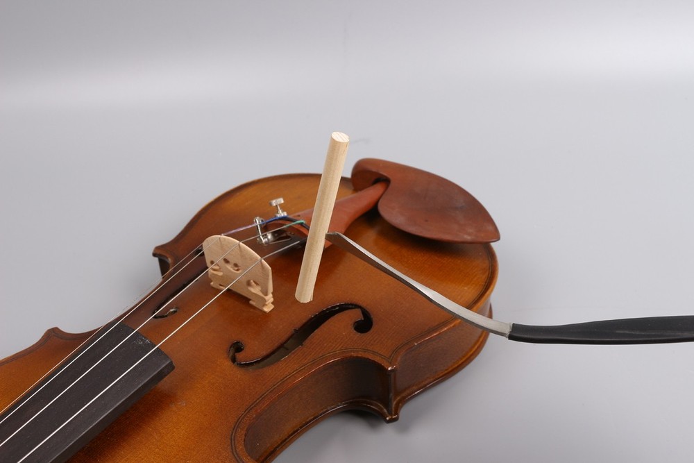 New Violin Viola Tool Sound Post S Setter W/Rubber Grip Protector Luthier Silver