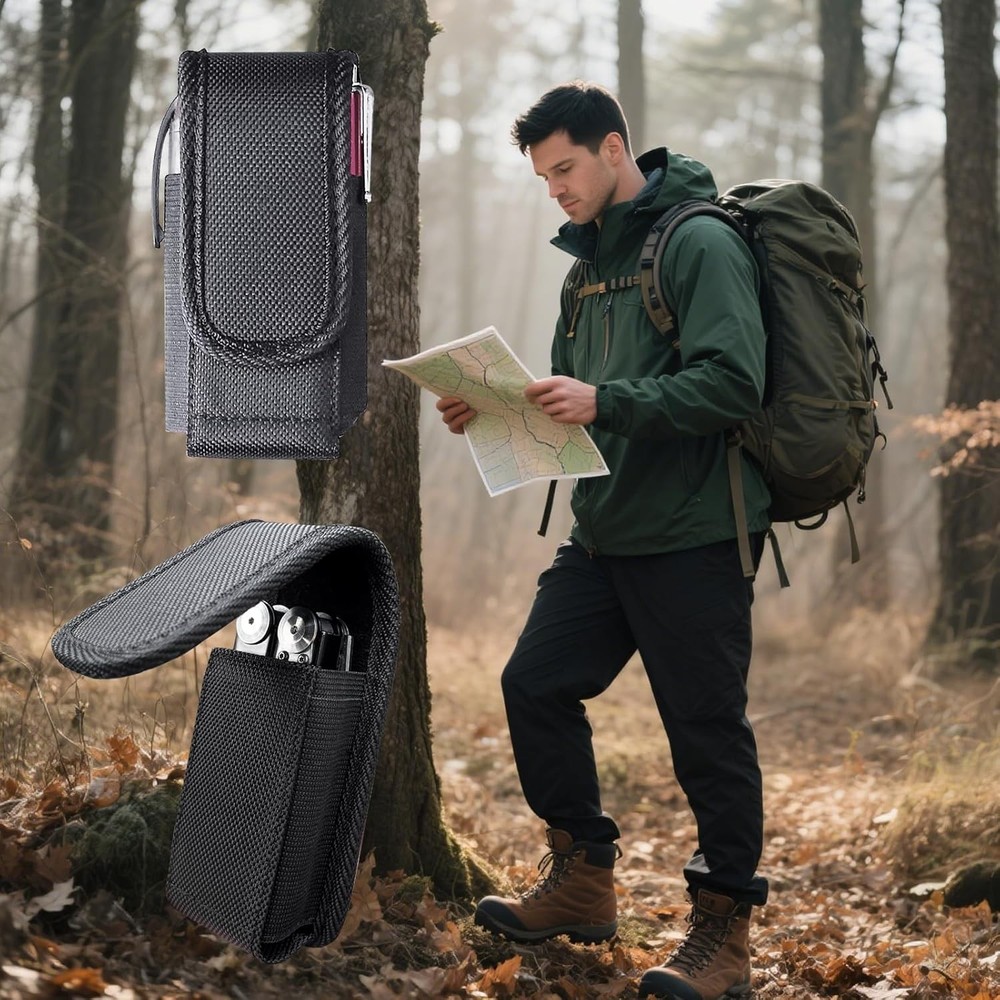 Multitool Sheath, EDC Belt Pouch Organizer for Men,Tool Sheath 1Pack Black