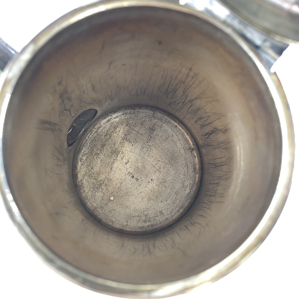 Vintage Christofle Art Deco Silver Plate With Side Handle Pitcher