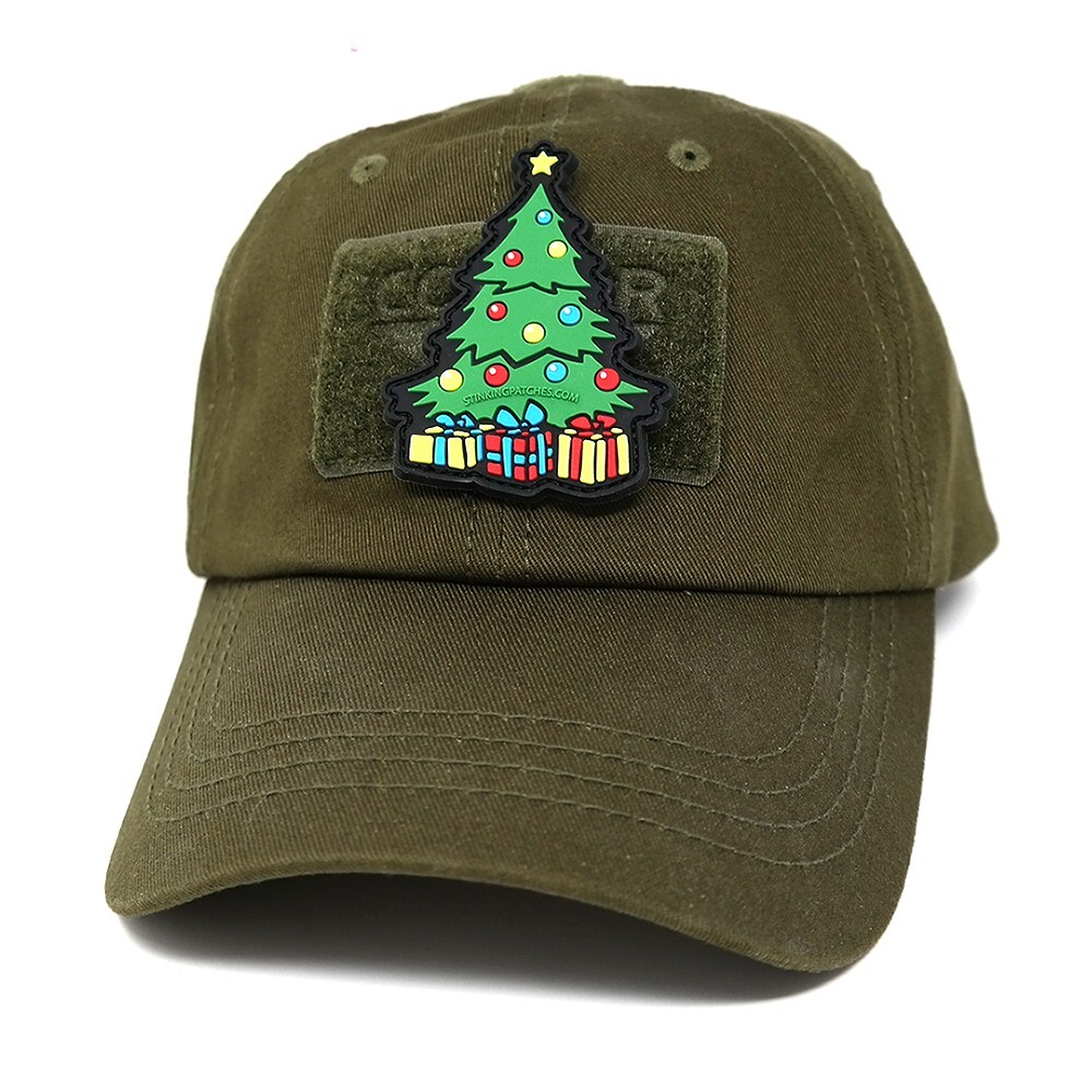 Christmas Tree Tactical Patch | Christmas PVC Hook and Loop Morale Patch