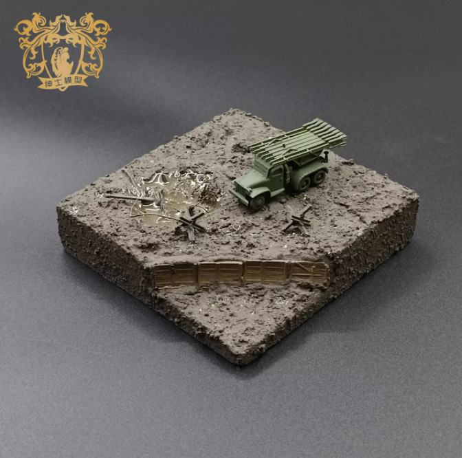 3D Printed Model 1/144 Soviet BM-13 Katyusha rocket launcher Finished Model
