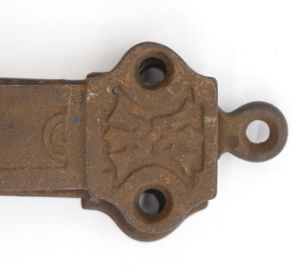 Antique Victorian Cast Iron Spring Door Bolt