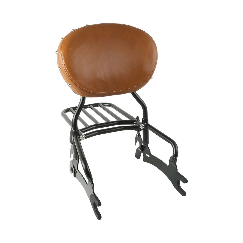 12" Backrest Sissy Bar Rack &Spools For Indian Chieftain 14-22 Springfield 16-20
