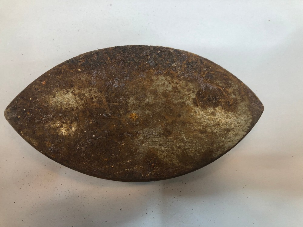 Antique Primitive Vintage Cast Iron Asbestos Sad Iron No Handle Decor