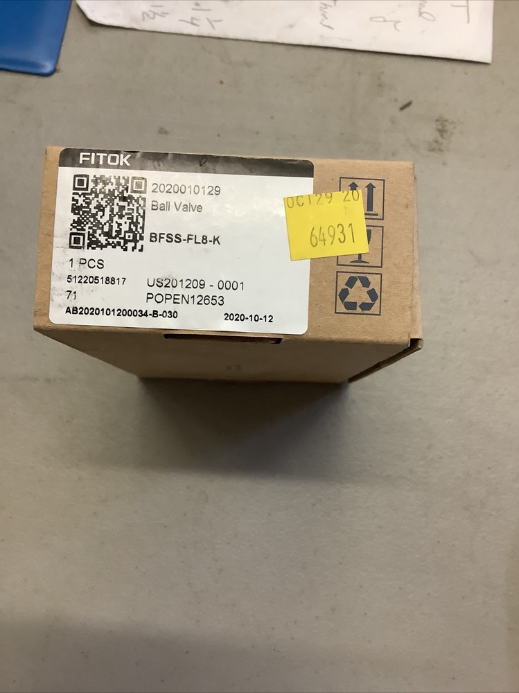 Fitok Ball Valve BFSS-FL8-K