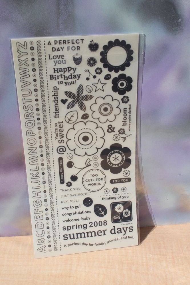 Stampin Up! Rub-Ons, A Perfect Day