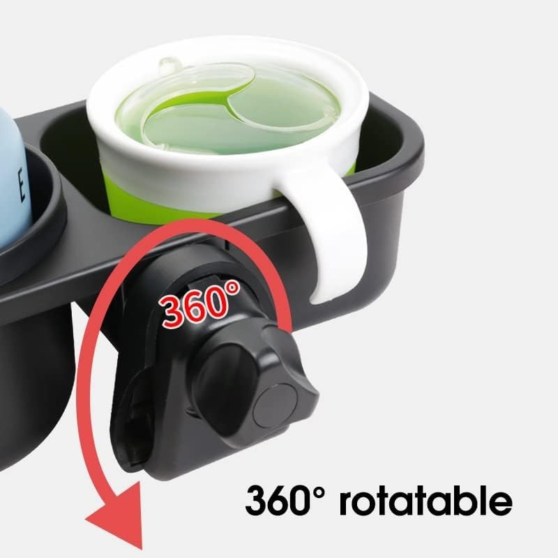 Universal Snack Tray and Cup Holder for Strollers - Maximum Convenience