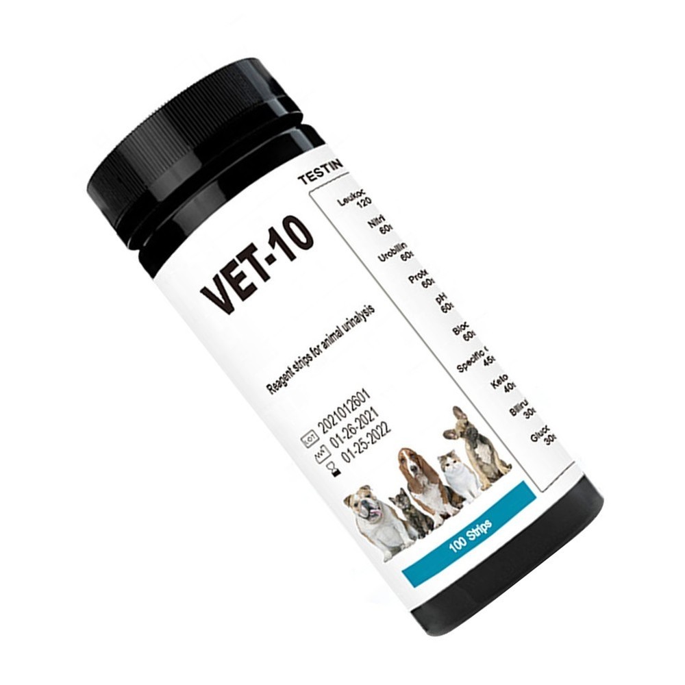 Dog Urine Test Strips 10 Parameters Non Invasive Home Testing Solution