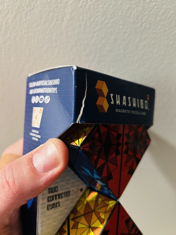 Shashibo Squared Puzzle Cube NOTE See Pics Torn Packaging