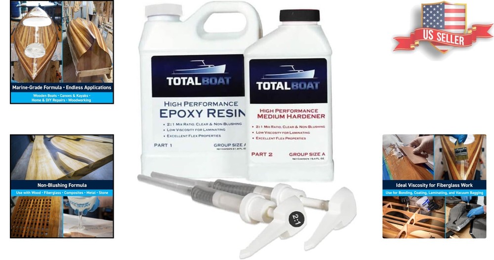 Crystal Clear 2:1 High Performance Epoxy with Mixed Hardener Options, 1.5 Quart