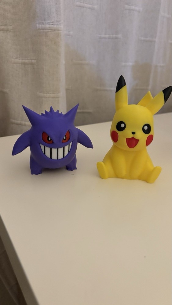 3D Printer Pikachu And Gengar
