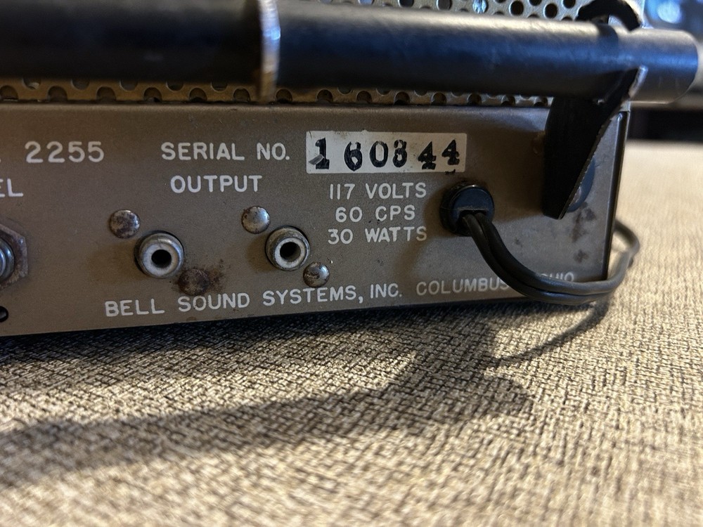 Bell Model 2255 Receiver tested working (See Video)