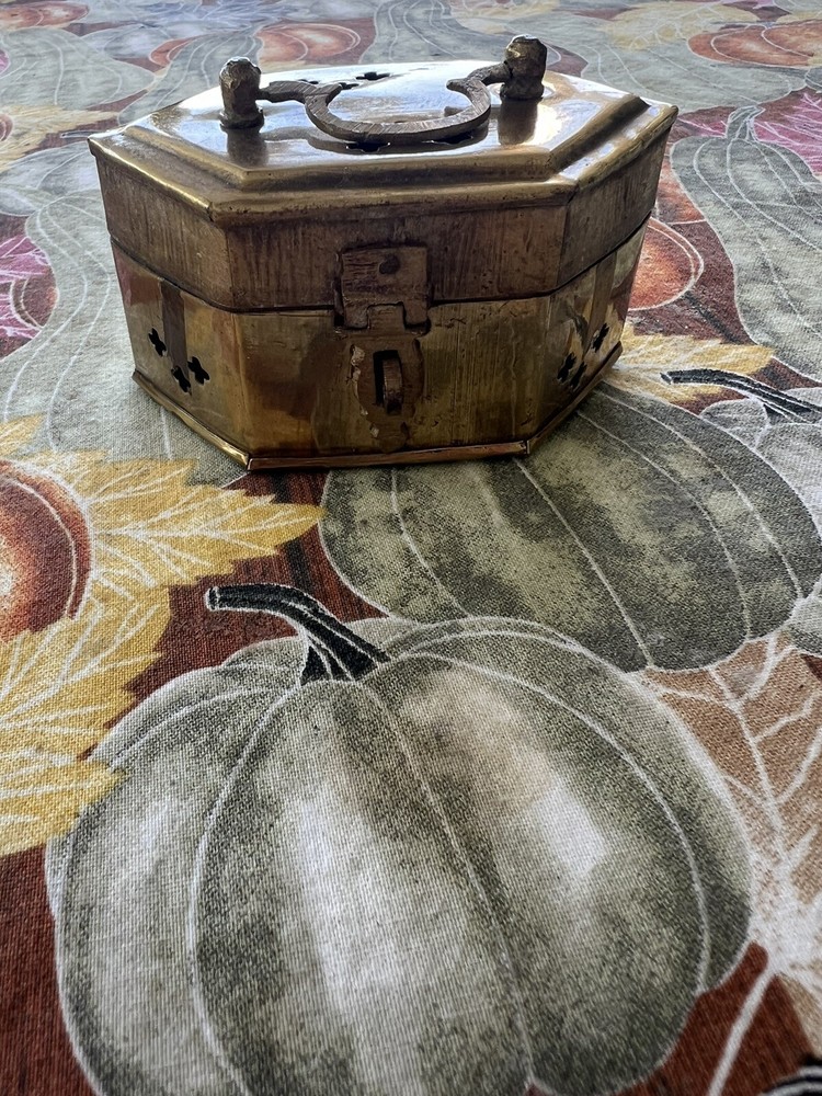 Vintage Brass Cricket Box For Incense