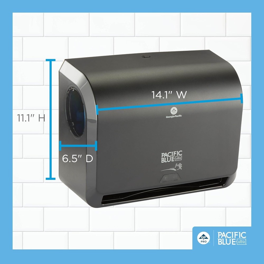 Pacific Blue Ultra 9" Mini Touchless Paper Towel Dispenser - Efficient & Compact