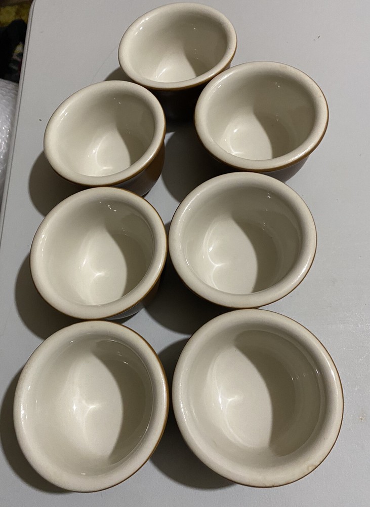 Hall Brown Ramekins -Set of 7