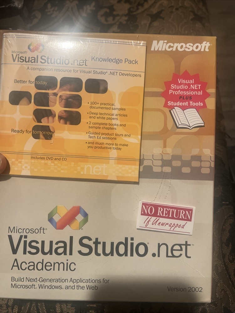 Microsoft Visual Studio.NET Professional (Retail) (1 User/s) - Full Version for