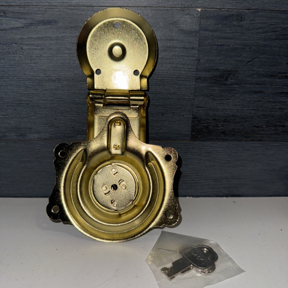 Long Bintage Brass Trunk Lock New with 2 keys