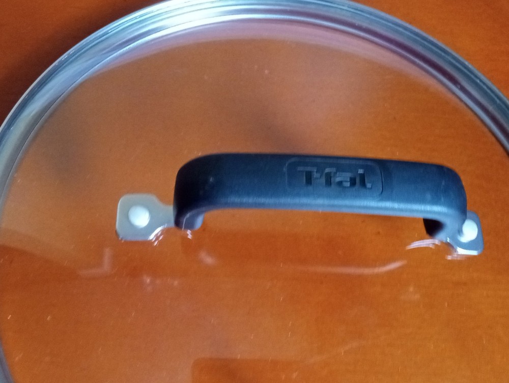 T-FAL Replacement Glass Lid, Outer Rim 10", Rectangular Handle, Vented