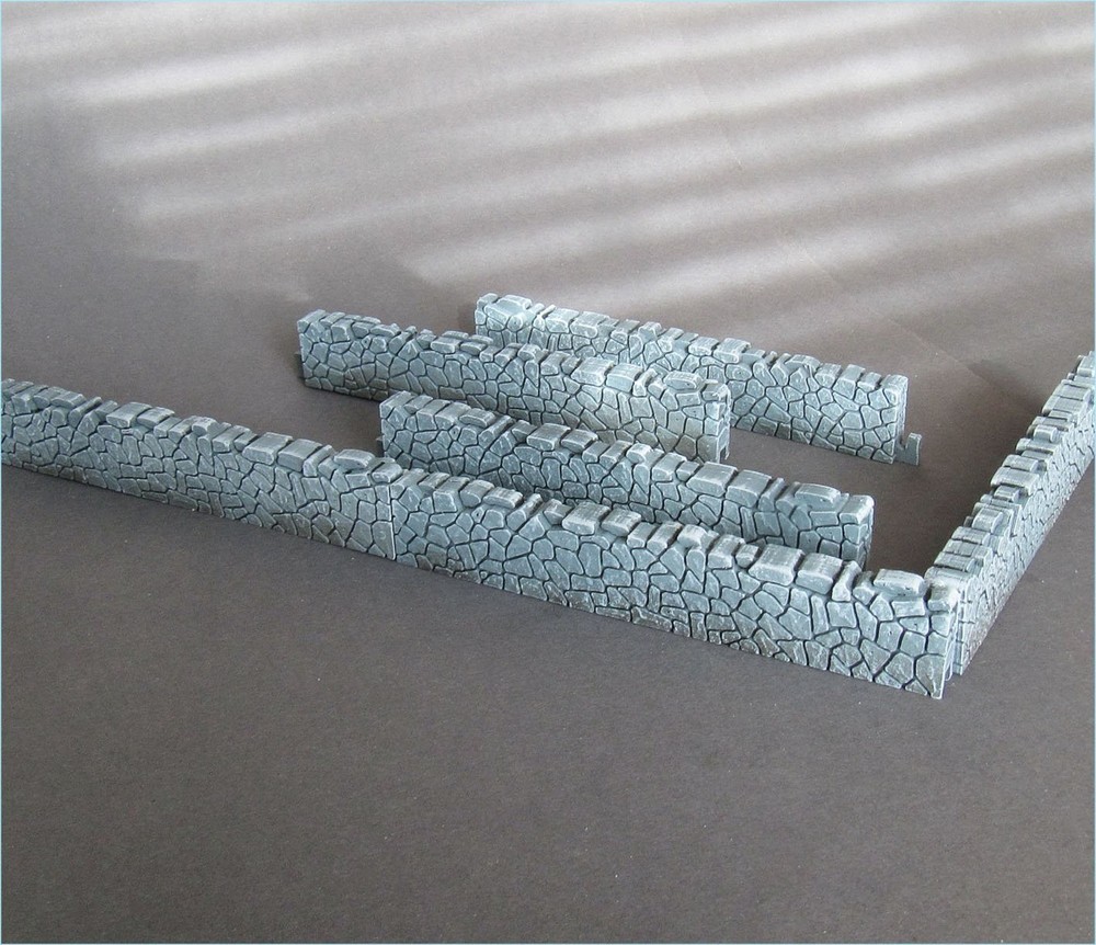 Modular Stone Wall 1/56 28mm 10pc