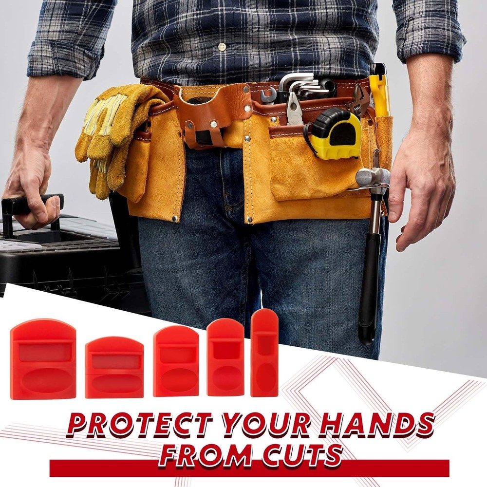 20 Pcs Soft Silicone Chisel Edge Guard Set Silicone Chisel Tip Tool Protector...