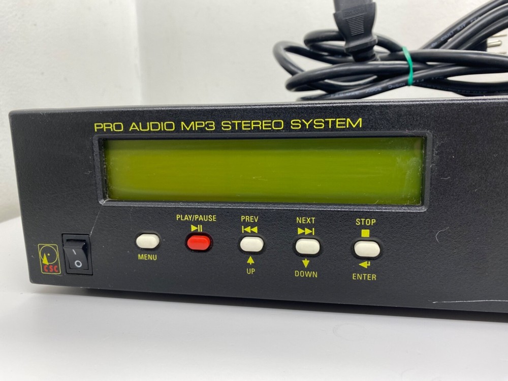 CSC Dual Processor Pro Audio MP-3 CD Player DSP Stereo System BLAST-IT! UNTESTED