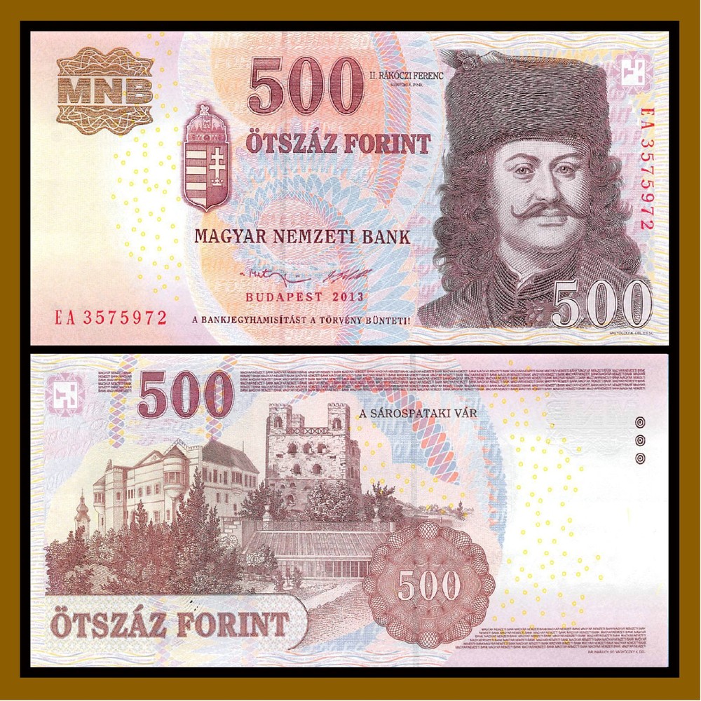 Hungary 500 Forint, 2013 P-196e Unc
