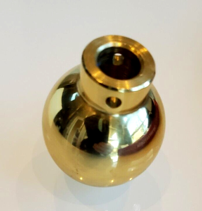 Heavy Brass pull knobs, 1.5" diameter for cabinets, latches & decor finials